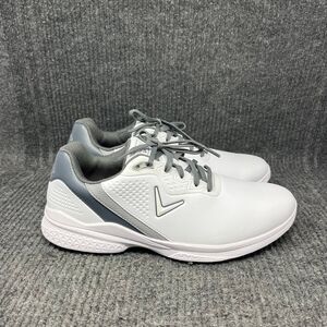 Callaway Solana TRX V2 Leather Golf Shoes White Grey Mens Size 10.5